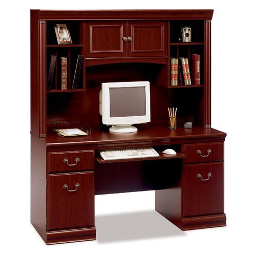 Bush Birmingham Credenza with Optional Hutch Business NEWS