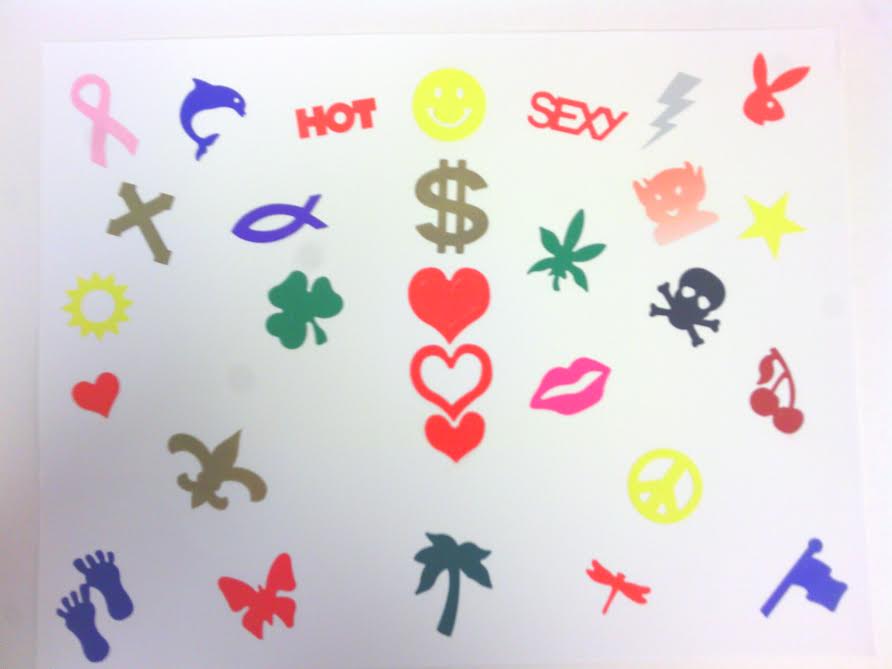 Tanning Stickers, Assorted Styles Business NEWS