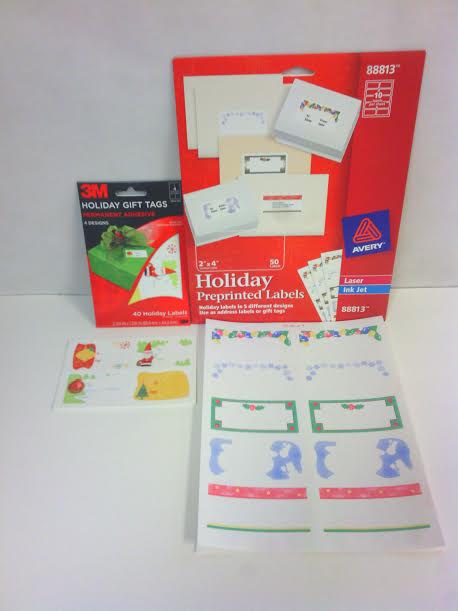 weekly deals holiday print address gift tag labels 1 00 1 99 avery holiday label